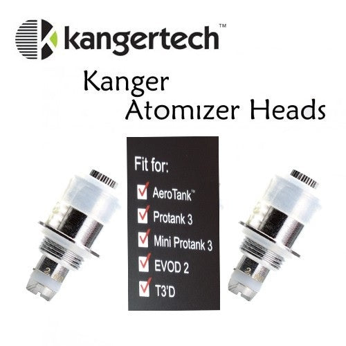 Kanger Dual Coil Replacement Atomizers- 5 Pack